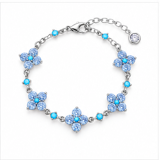 Vintage Sparkle Clover Bracelet lifestyle photo 13