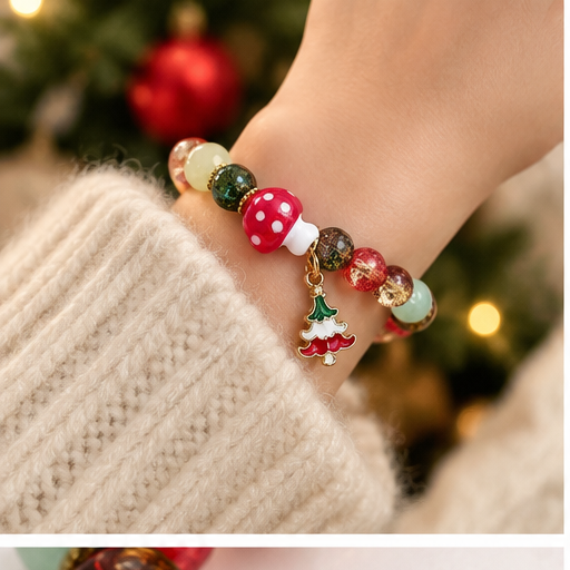 Christmas Bloom Bead Bracelet lifestyle photo 1