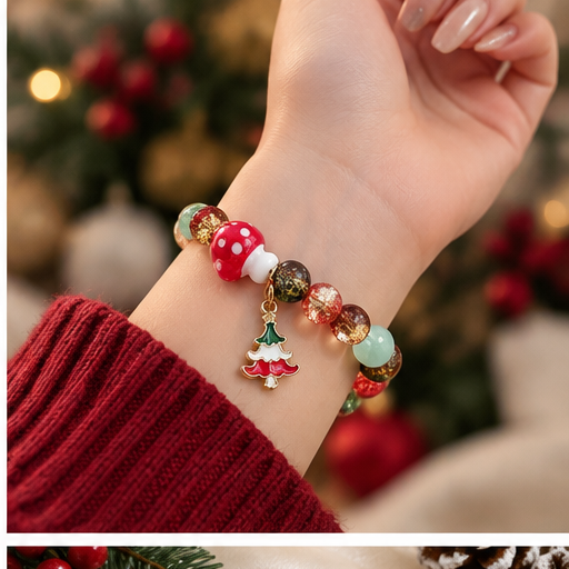 Christmas Bloom Bead Bracelet lifestyle photo 2