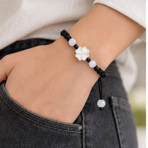 Clover Braided Cord Bracelet lifestyle photo 1