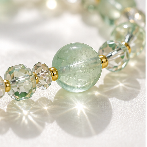 Green Crystal Bead Bracelet lifestyle photo 4