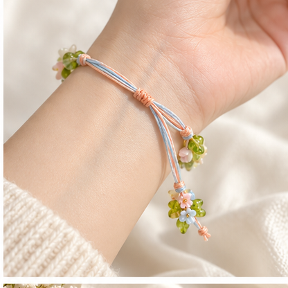 Macrame Crystal Wreath Bracelet lifestyle photo 3