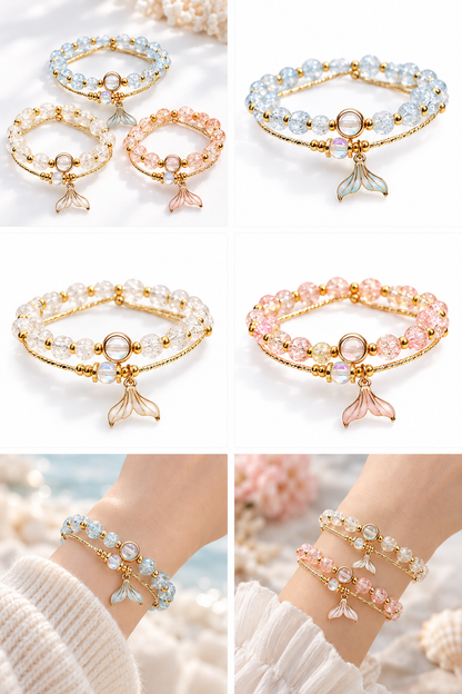 Ocean Mermaid Tail Crystal Bracelet lifestyle photo 4
