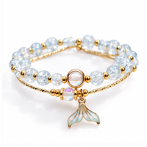 Ocean Mermaid Tail Crystal Bracelet lifestyle photo 5