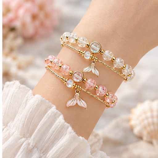 Ocean Mermaid Tail Crystal Bracelet lifestyle photo 2
