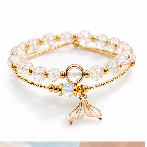 Ocean Mermaid Tail Crystal Bracelet lifestyle photo 6