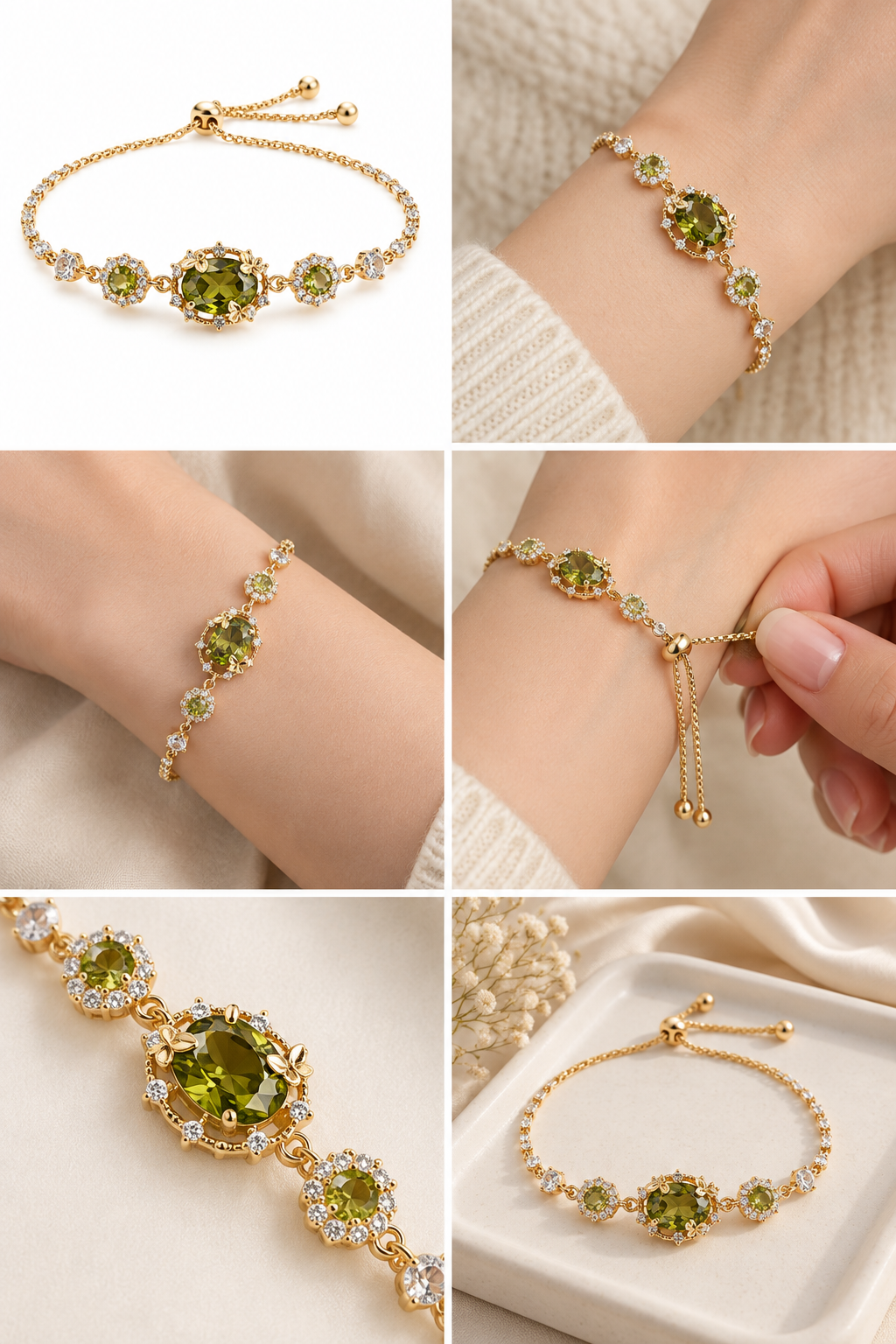 Olive Green Zircon Bracelet lifestyle photo 6