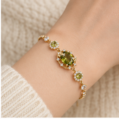 Olive Green Zircon Bracelet lifestyle photo 1