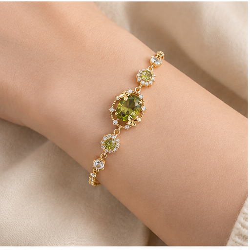 Olive Green Zircon Bracelet lifestyle photo 2