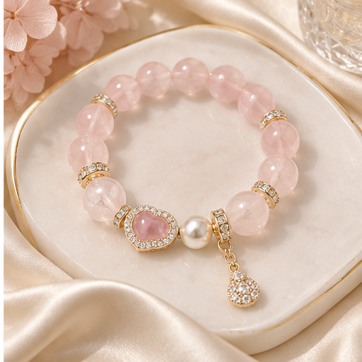 Pink Glitter Bead Bracelet lifestyle photo 3