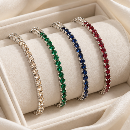 Single Row Zircon Tennis Bracelet lifestyle photo 4