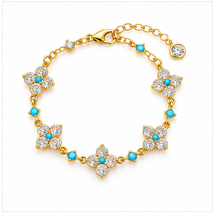 Vintage Sparkle Clover Bracelet lifestyle photo 8