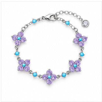 Vintage Sparkle Clover Bracelet lifestyle photo 9