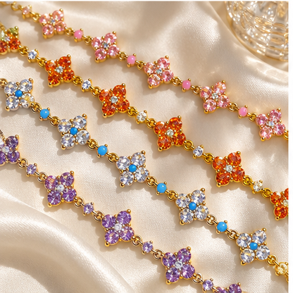 Vintage Sparkle Clover Bracelet lifestyle photo 5
