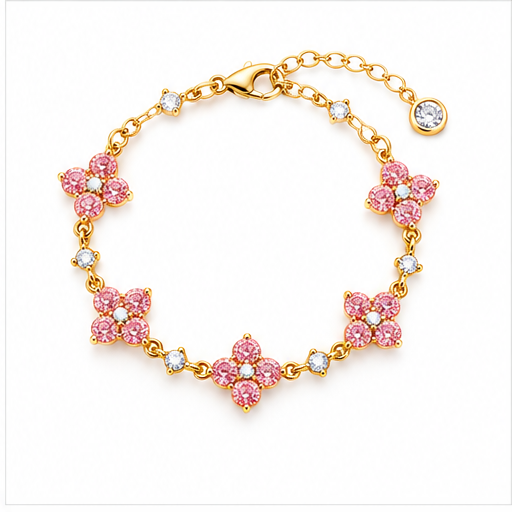 Vintage Sparkle Clover Bracelet lifestyle photo 10