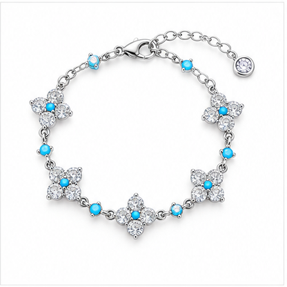 Vintage Sparkle Clover Bracelet lifestyle photo 11