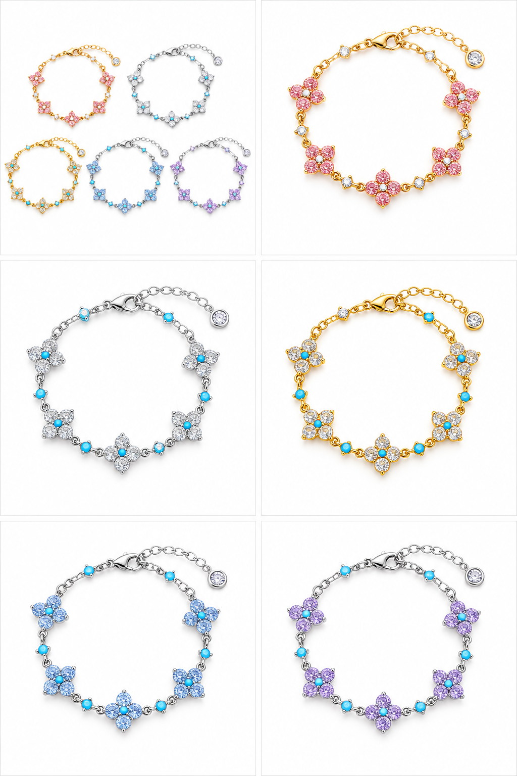 Vintage Sparkle Clover Bracelet lifestyle photo 12