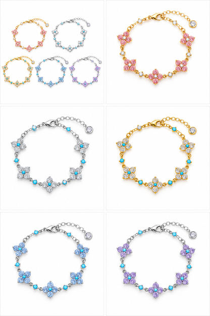 Vintage Sparkle Clover Bracelet lifestyle photo 12