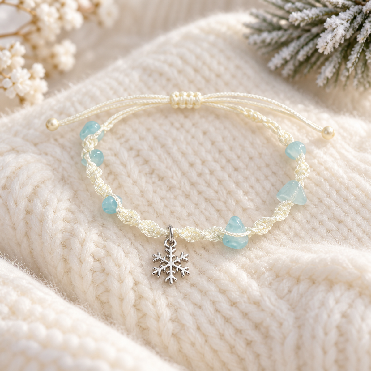 Winter Snowflake Cord Bracelet lifestyle photo 4